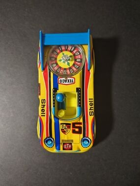 Vintage Topper Toys Shell #5 Race Car Roulette Game Toy Texaco STP Porsche Style